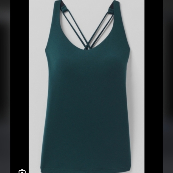 Prana Everyday Tank Strappy Back Shelf Bra Top - Picture 1 of 5